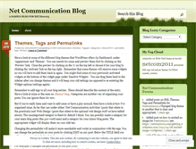 Tablet Screenshot of netcomm2011sampleblog.wordpress.com