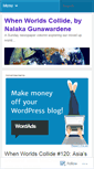 Mobile Screenshot of collidecolumn.wordpress.com