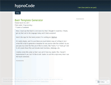 Tablet Screenshot of hypnocode.wordpress.com