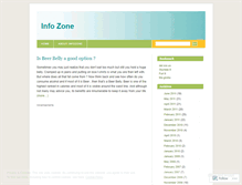 Tablet Screenshot of infozone.wordpress.com
