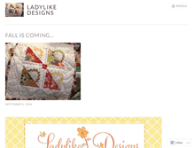 Tablet Screenshot of ladylikedesigns.wordpress.com