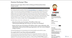 Desktop Screenshot of damianduchamps.wordpress.com