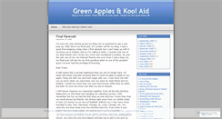 Desktop Screenshot of greenapplesandkoolaid.wordpress.com