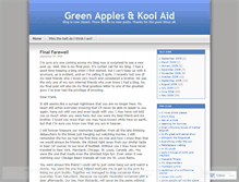 Tablet Screenshot of greenapplesandkoolaid.wordpress.com