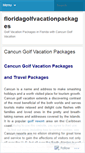 Mobile Screenshot of floridagolfvacationpackages.wordpress.com