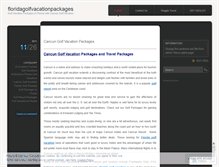 Tablet Screenshot of floridagolfvacationpackages.wordpress.com