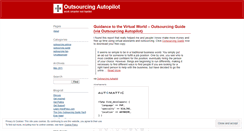 Desktop Screenshot of outsourcingautopilot.wordpress.com