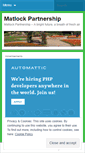 Mobile Screenshot of matlockpartnership.wordpress.com