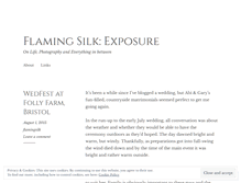 Tablet Screenshot of flamingsilk.wordpress.com