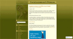 Desktop Screenshot of cocktalesblog.wordpress.com
