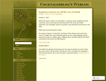 Tablet Screenshot of cocktalesblog.wordpress.com