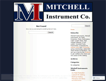 Tablet Screenshot of mitchellinstruments.wordpress.com