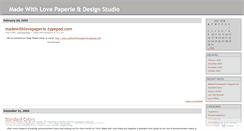 Desktop Screenshot of madewithlovepaperie.wordpress.com