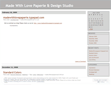 Tablet Screenshot of madewithlovepaperie.wordpress.com