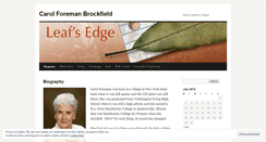 Desktop Screenshot of leafsedge.wordpress.com