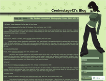 Tablet Screenshot of centerstage42.wordpress.com
