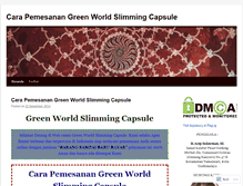 Tablet Screenshot of carapemesanangreenworldsimmingcapsule.wordpress.com