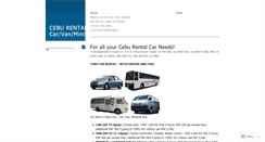 Desktop Screenshot of cebucarrental.wordpress.com