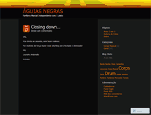 Tablet Screenshot of aguiasnegras.wordpress.com