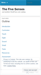 Mobile Screenshot of our5senses.wordpress.com