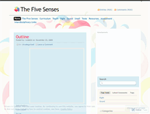 Tablet Screenshot of our5senses.wordpress.com