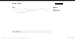 Desktop Screenshot of jennyjenjen.wordpress.com
