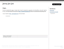 Tablet Screenshot of jennyjenjen.wordpress.com