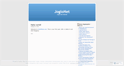 Desktop Screenshot of joglonet.wordpress.com