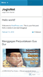 Mobile Screenshot of joglonet.wordpress.com