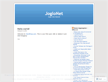 Tablet Screenshot of joglonet.wordpress.com