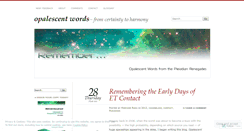 Desktop Screenshot of opalescentwords.wordpress.com