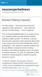 Mobile Screenshot of neuroexpertwitness.wordpress.com