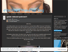 Tablet Screenshot of evasitoe.wordpress.com
