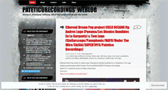 Desktop Screenshot of pateticorecordings.wordpress.com