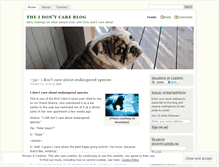 Tablet Screenshot of idontcareblog.wordpress.com