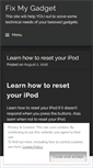 Mobile Screenshot of fixmygadget.wordpress.com
