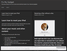 Tablet Screenshot of fixmygadget.wordpress.com
