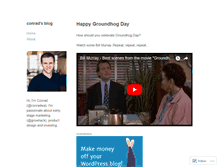 Tablet Screenshot of conradwadowski.wordpress.com
