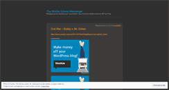 Desktop Screenshot of middleschoolmessenger.wordpress.com