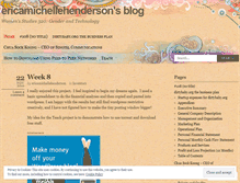 Tablet Screenshot of ericamichellehenderson.wordpress.com