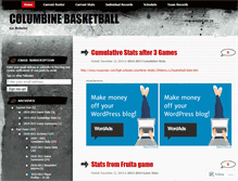 Tablet Screenshot of columbinebasketball.wordpress.com