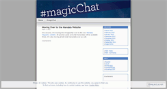 Desktop Screenshot of magicchat.wordpress.com