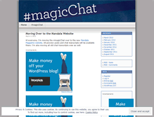 Tablet Screenshot of magicchat.wordpress.com