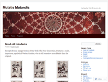 Tablet Screenshot of mutandismutatis.wordpress.com