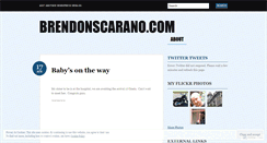 Desktop Screenshot of brendonscarano.wordpress.com