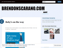 Tablet Screenshot of brendonscarano.wordpress.com