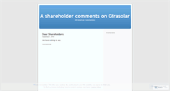 Desktop Screenshot of girasolar.wordpress.com