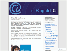 Tablet Screenshot of cuerpoinfinito.wordpress.com