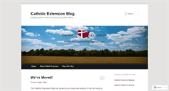 Desktop Screenshot of catholicextension.wordpress.com