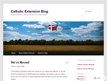 Tablet Screenshot of catholicextension.wordpress.com